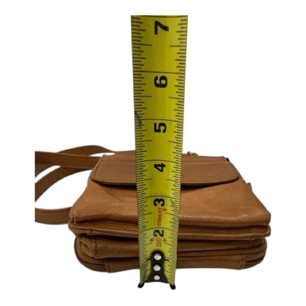 Fossil Men's Brown Leather Messenger Bag